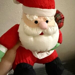 Festive Santa Claus Plush Toy vintage home decor 10”